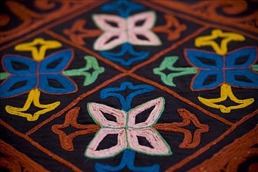 彩色,地毯,吉尔吉斯斯坦