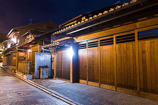 街道,京都,夜晚