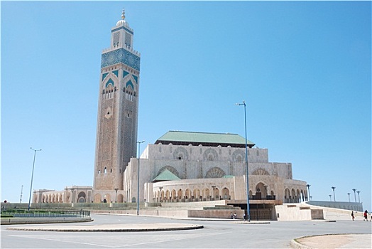 尖塔,哈桑二世清真寺,卡萨布兰卡,摩洛哥