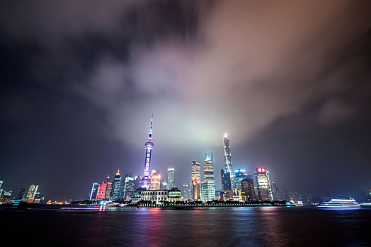 中国上海城市夜景