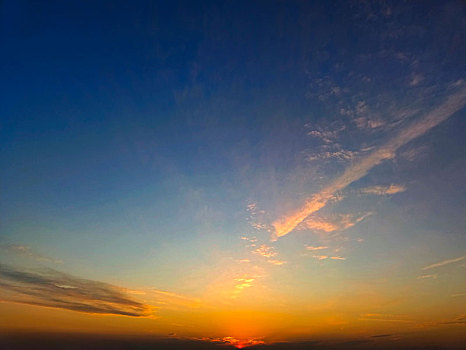 彩霞天空,天空云海