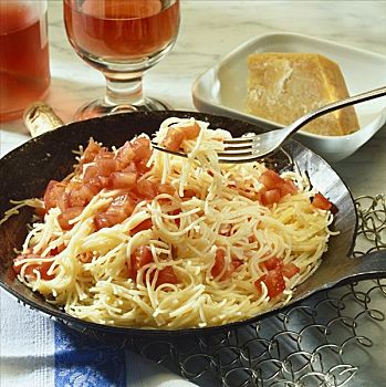 意大利面,新鲜,西红柿,快餐