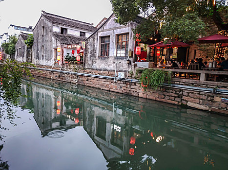 苏州市著名历史文化街区-平江路风光