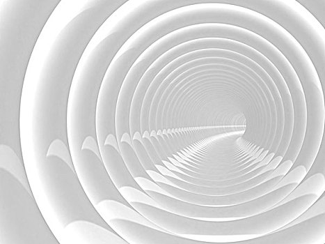 抽象,插画,白色,弯曲,螺旋,隧道