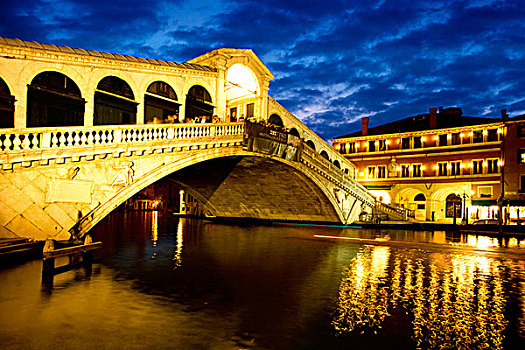 桥,运河,里亚尔托桥,大运河,威尼斯,威尼托,意大利