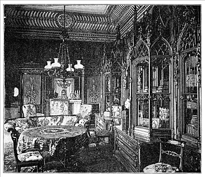 王子,音乐,房间,白金汉宫,19世纪,艺术家,未知