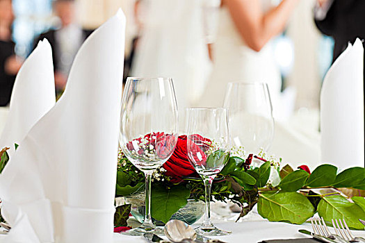 婚宴餐桌,婚礼,宴会,装饰,花