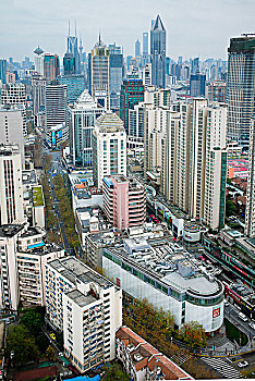 上海南京西路商业街