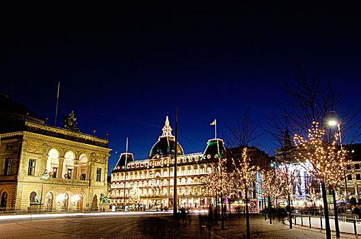 丹麦,哥本哈根,皇家,剧院,圣诞节