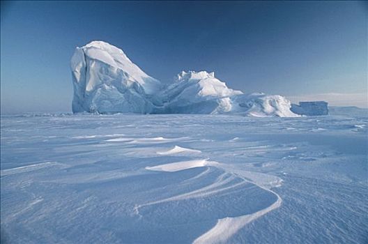 冰山,浮冰,艾利斯摩尔岛,加拿大