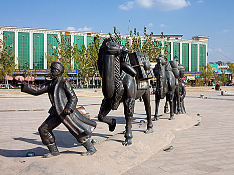 新疆喀什街头雕塑