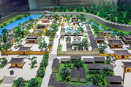 古静海寺沙盘模型,南京市静海寺纪念馆