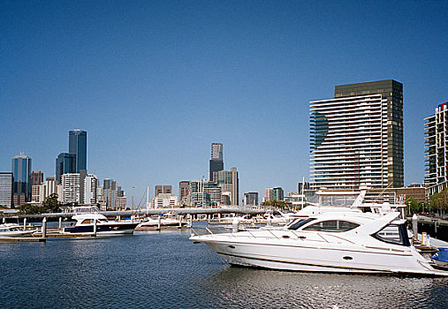 城市,后面,泊船,港口,悉尼,澳大利亚