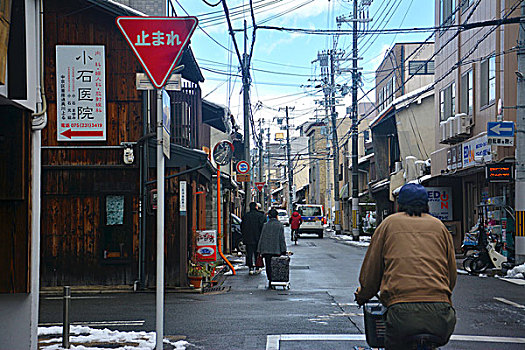 城市,街道,日本
