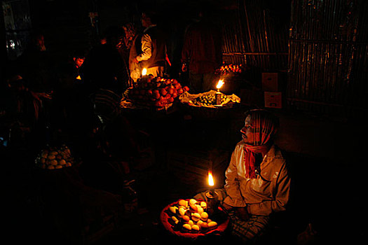 摊贩,销售,煮蛋,道路,达卡,孟加拉,二月,2008年