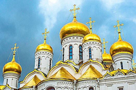 俄罗斯,莫斯科,金色,大教堂,克里姆林宫