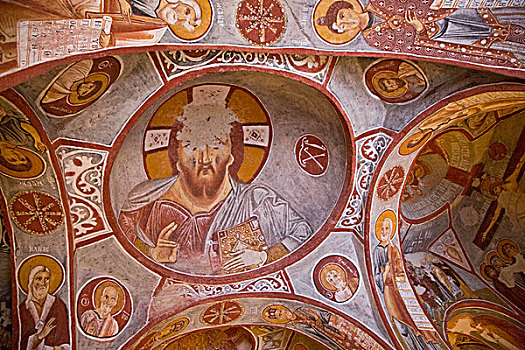 壁画,教堂,世界遗产,卡帕多西亚,土耳其