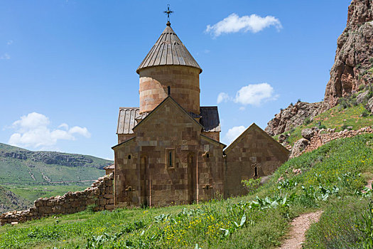 古老,寺院,山,山谷,亚美尼亚