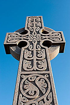 凯尔特十字架,北方,东洛锡安,苏格兰,英国,欧洲