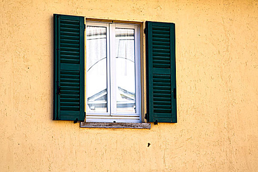 百叶窗,欧洲,意大利,伦巴第,米兰,老,窗户,砖,抽象