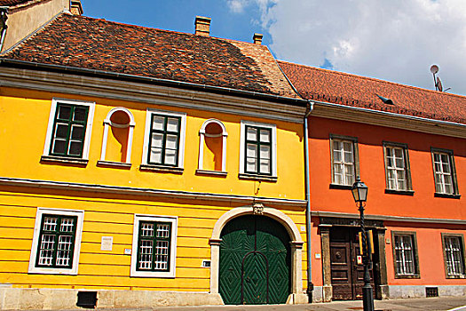 涂绘,建筑,城堡区,布达佩斯,匈牙利