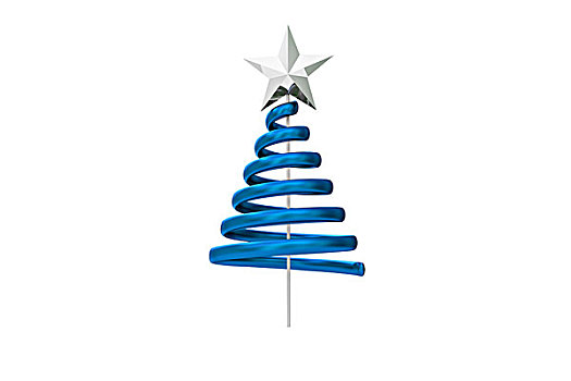 蓝色,圣诞树,螺旋,设计