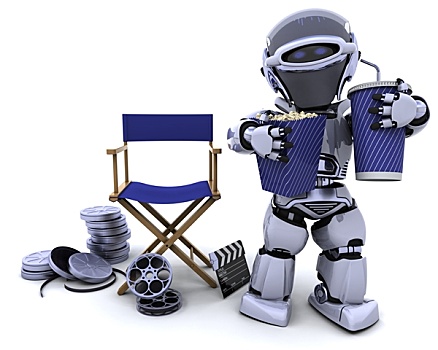 机器人,爆米花,苏打,导演,椅子