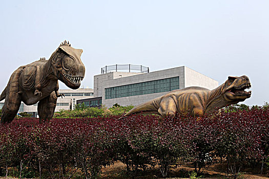 朝阳,鸟化石地质博物馆,建筑,标志,雕塑,恐龙,仿生