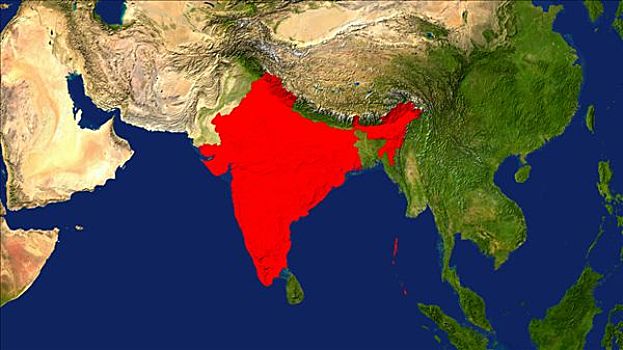 印度,色彩,红色