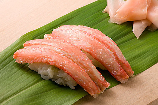 拟石蟹,寿司