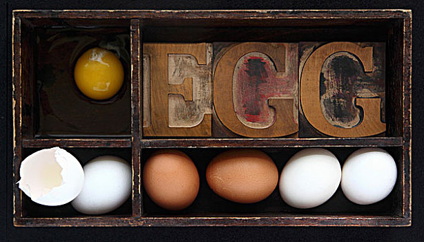 蛋,缝隙,文字,木质,木盒