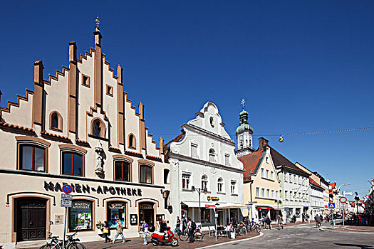 主要街道,中心,上巴伐利亚,巴伐利亚,德国,欧洲