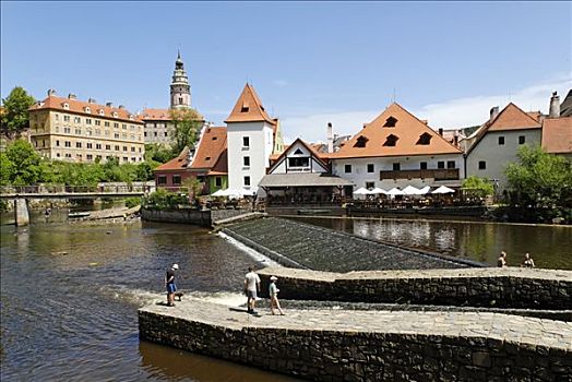 城堡,历史,老城,捷克,克鲁姆洛夫,波希米亚,捷克共和国