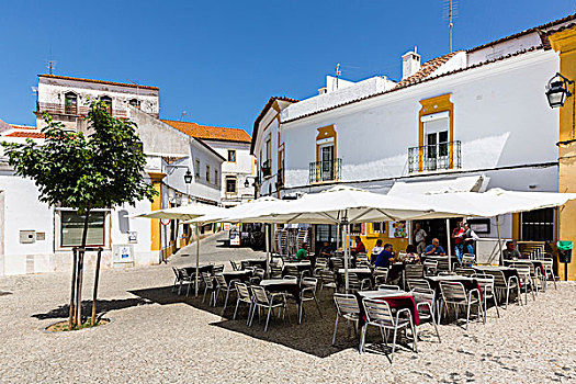 座椅,咖啡,小路,历史名城,中心,世界遗产,葡萄牙