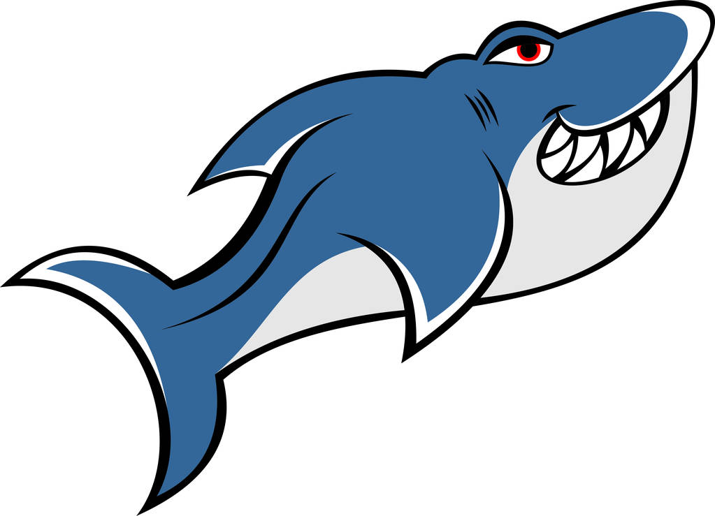 蓝鲨简笔画图片图片