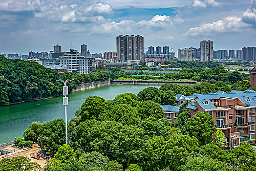 城市风光,城市建筑,道路