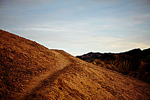 小路,干燥地带,死谷,加利福尼亚,美国