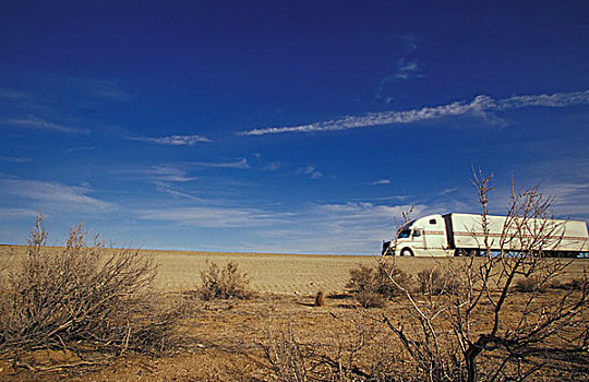 卡车,驾驶,莫哈维沙漠