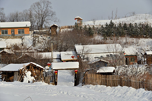 冬季吉林雪村-松岭美景如画