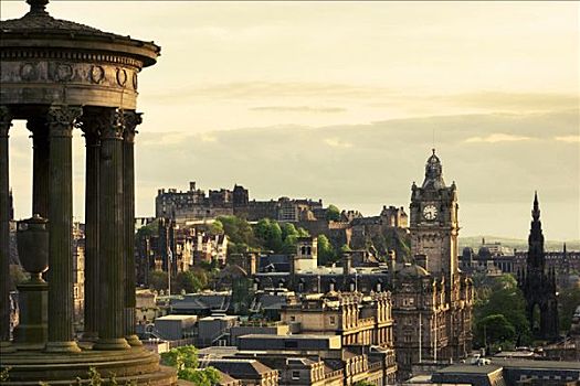 爱丁堡城堡,巴尔莫拉尔,酒店,纪念建筑,爱丁堡,苏格兰