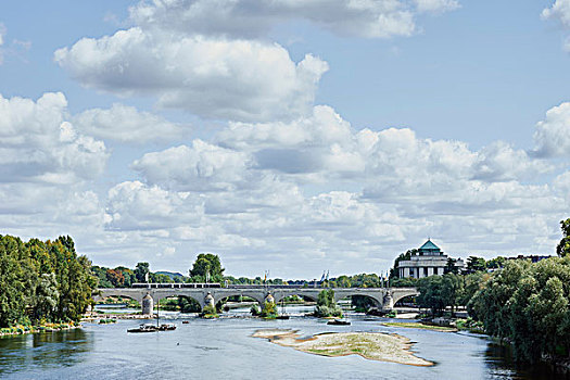 风景,桥,上方,卢瓦尔河,旅游,卢瓦尔河谷,法国