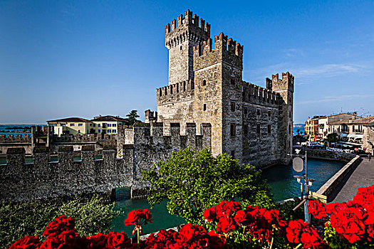 城堡,西尔米奥奈,布雷西亚,伦巴第,意大利