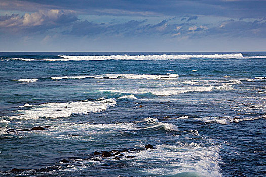 北海岸,海浪,靠近,毛伊岛,夏威夷