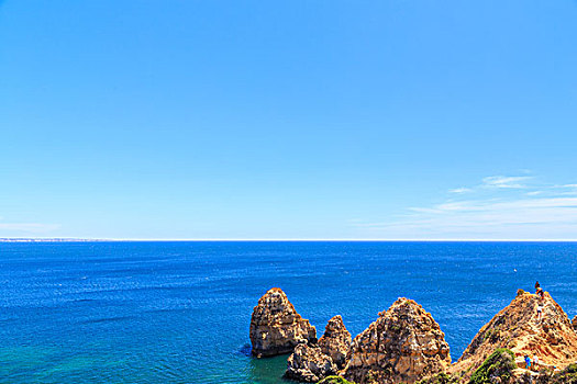 葡萄牙南部沿海独特的地貌风景