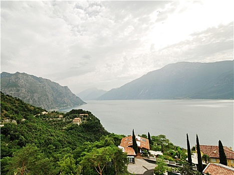 风景,乡村,加尔达湖