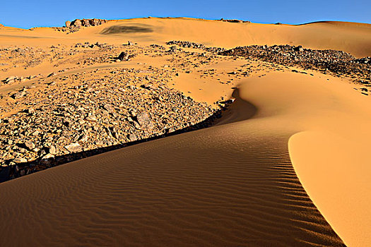 沙丘,高原,阿杰尔高原,国家公园,世界遗产,撒哈拉沙漠,阿尔及利亚,非洲