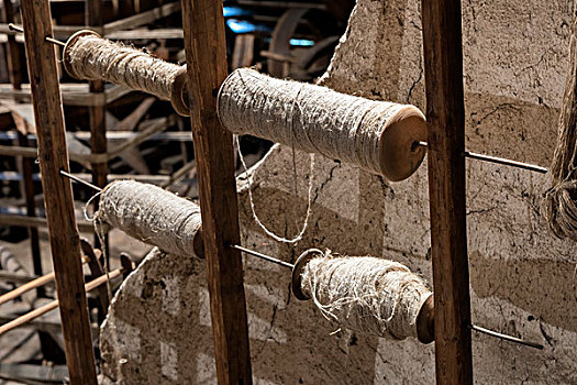 纺锤,老,织布机,伦高,萨尔茨堡,奥地利,欧洲