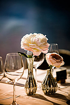 花,桌上,婚宴