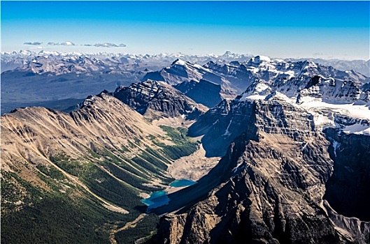 山脉,风景,山,庙宇,班夫国家公园,艾伯塔省,加拿大
