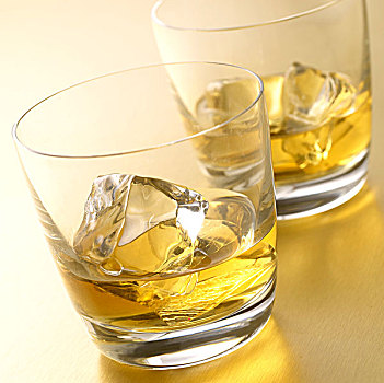 威士忌酒,冰